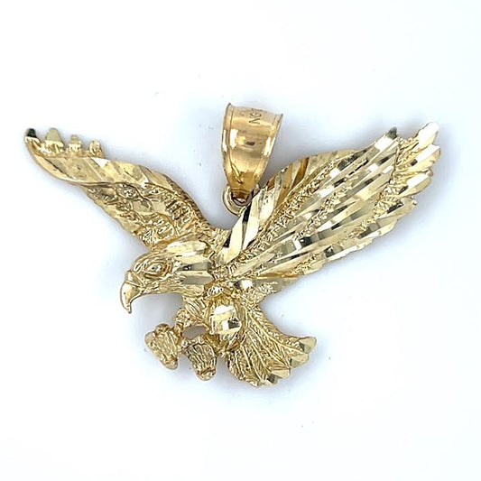 10K Yellow Gold Eagle Pendant; 2.7DWT; 4.2g