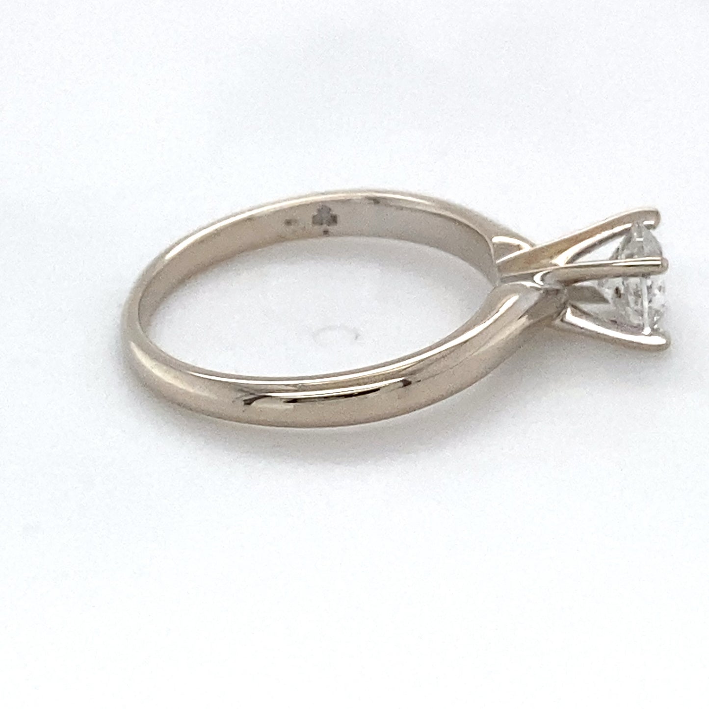 14K White Gold Diamond Solitaire Ring; 0.45CTW; Size 4.5; 1.3DWT