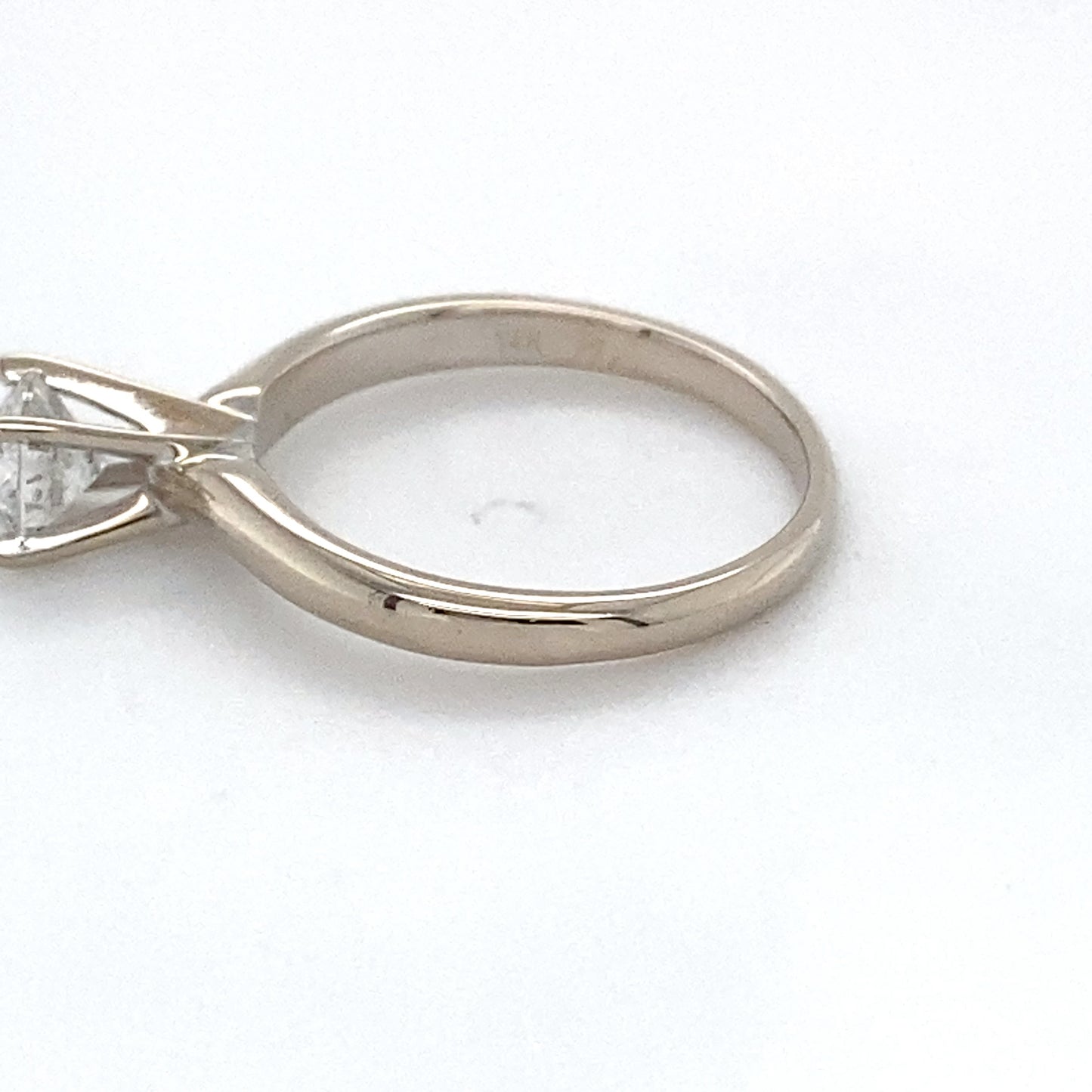 14K White Gold Diamond Solitaire Ring; 0.45CTW; Size 4.5; 1.3DWT
