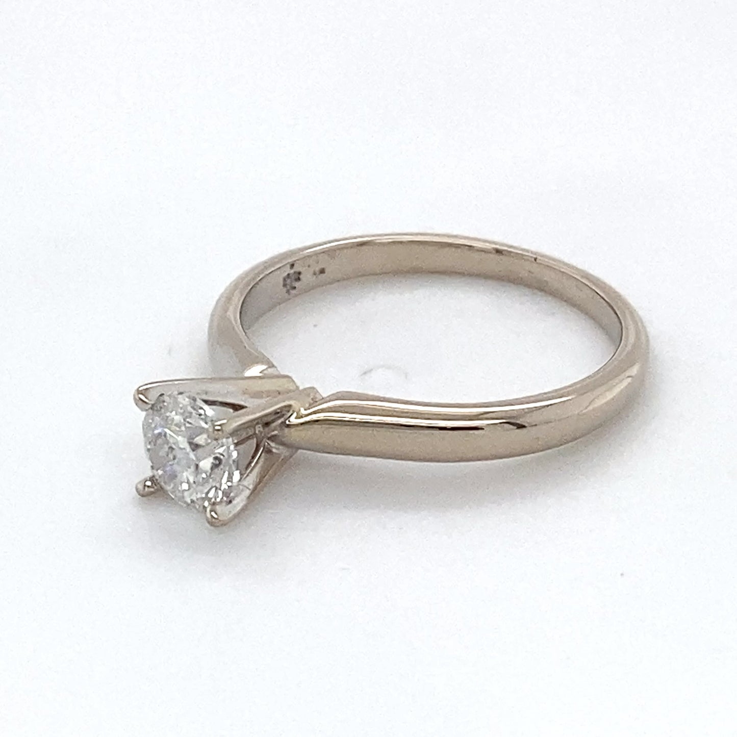 14K White Gold Diamond Solitaire Ring; 0.45CTW; Size 4.5; 1.3DWT