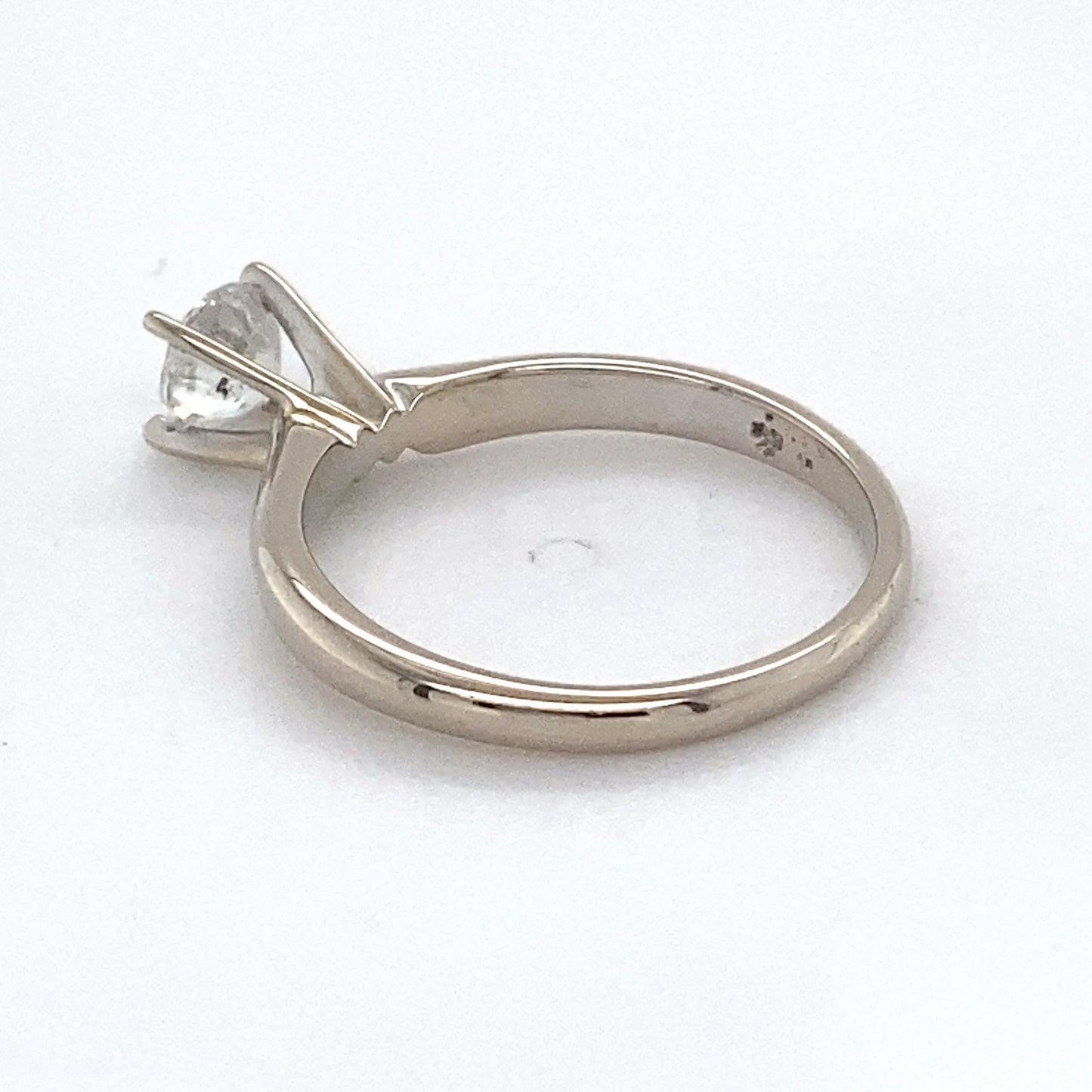 14K White Gold Diamond Solitaire Ring; 0.45CTW; Size 4.5; 1.3DWT