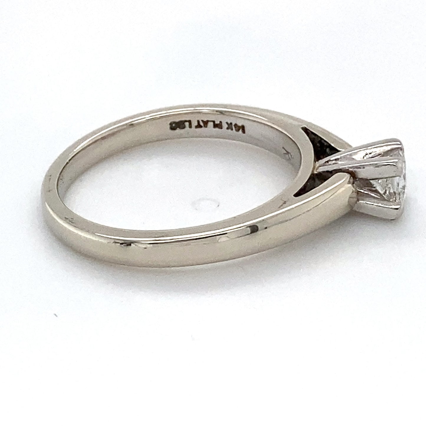 14K White Gold Diamond Solitaire Ring; 0.32CTW; Size 7; 4.2g