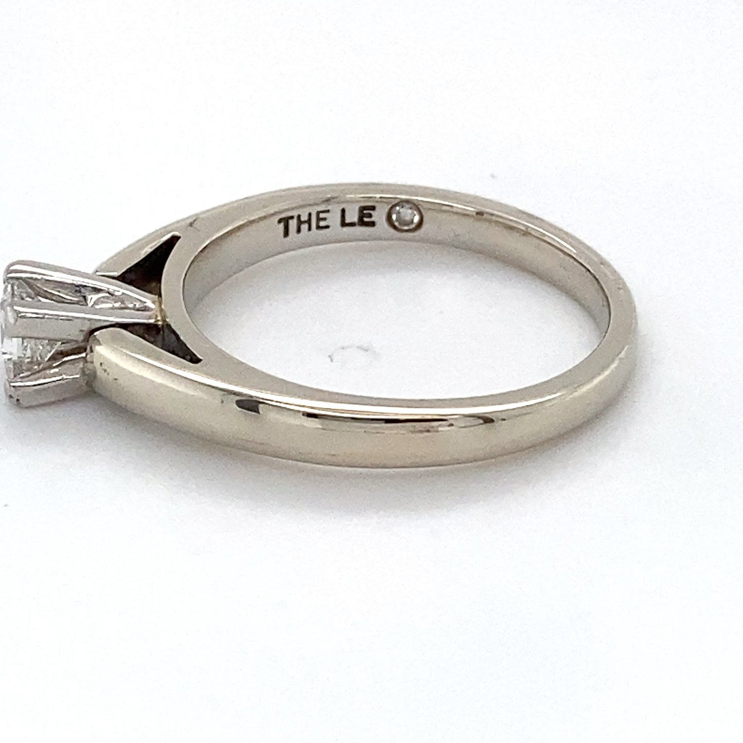 14K White Gold Diamond Solitaire Ring; 0.32CTW; Size 7; 4.2g