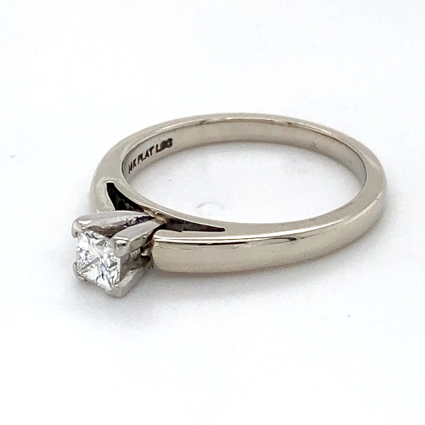 14K White Gold Diamond Solitaire Ring; 0.32CTW; Size 7; 4.2g