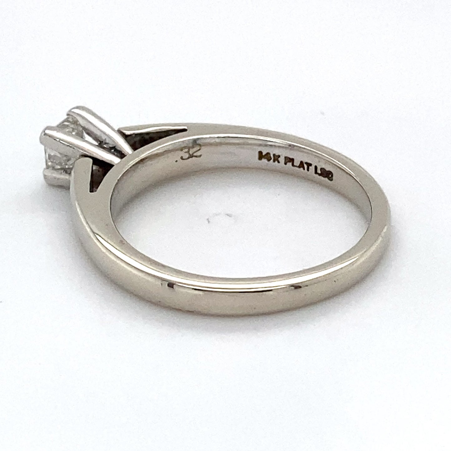 14K White Gold Diamond Solitaire Ring; 0.32CTW; Size 7; 4.2g
