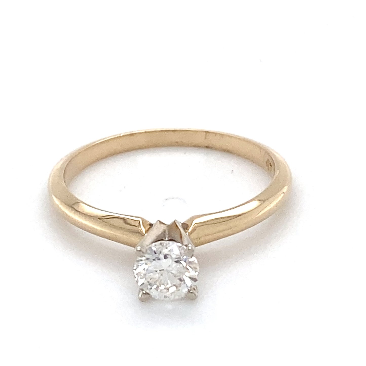 14K Yellow Gold Diamond Ring; 0.47CTW; Size 6.5; 2.1g