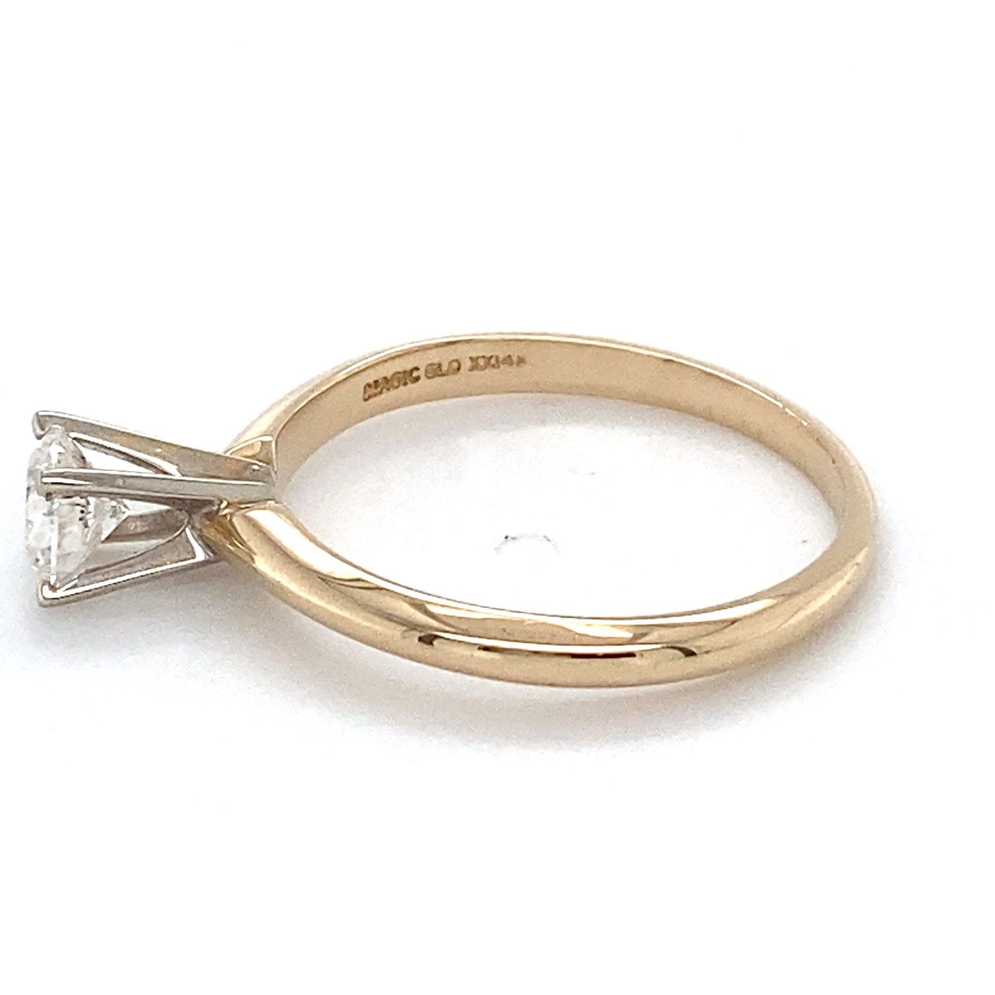 14K Yellow Gold Diamond Ring; 0.47CTW; Size 6.5; 2.1g