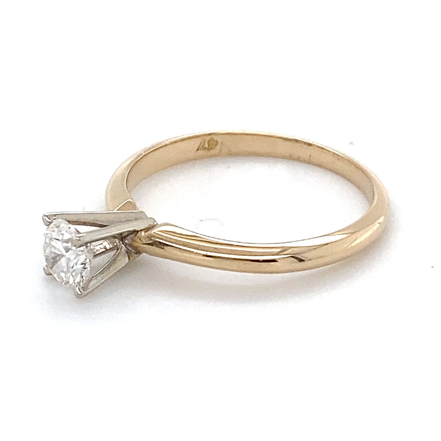 14K Yellow Gold Diamond Ring; 0.47CTW; Size 6.5; 2.1g