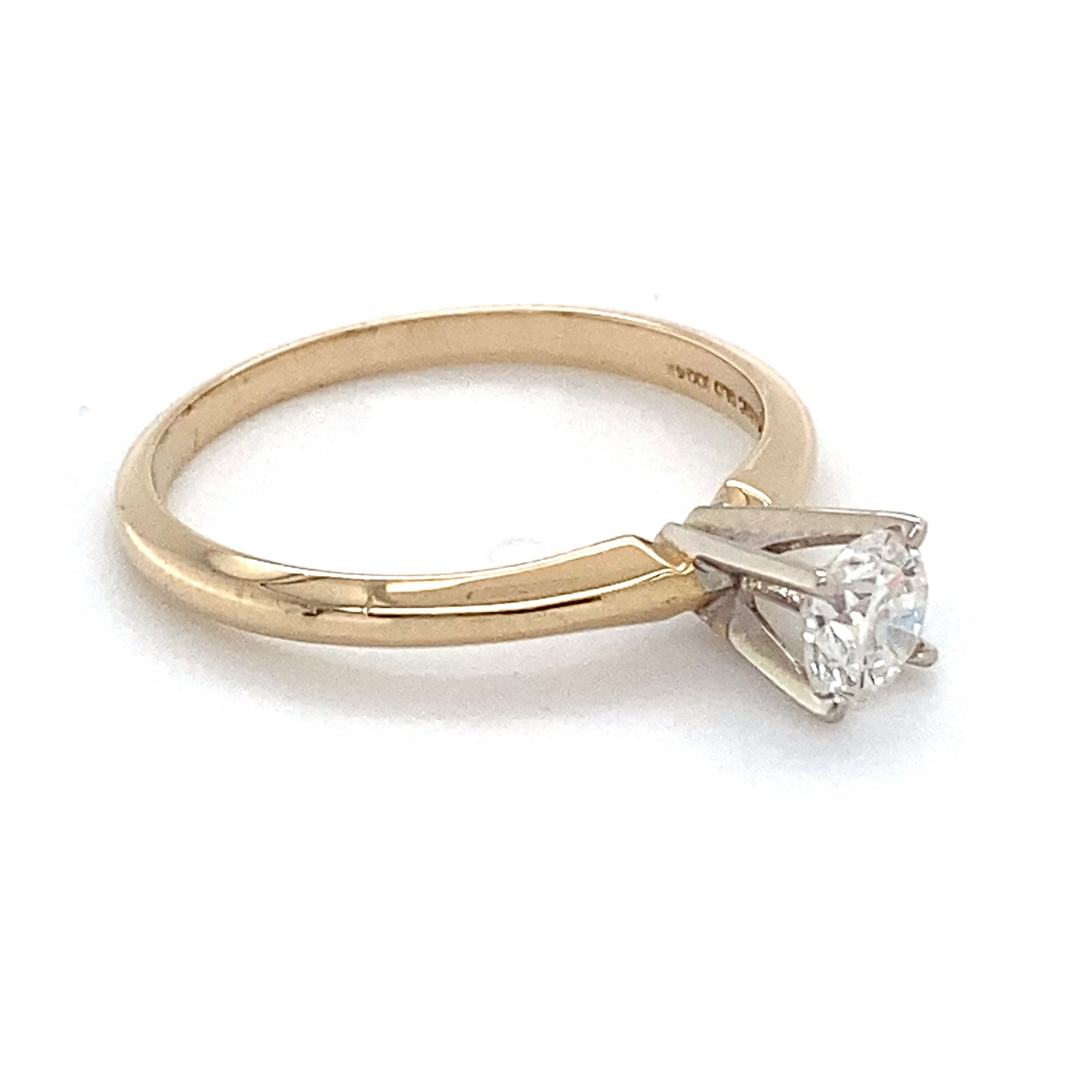 14K Yellow Gold Diamond Ring; 0.47CTW; Size 6.5; 2.1g