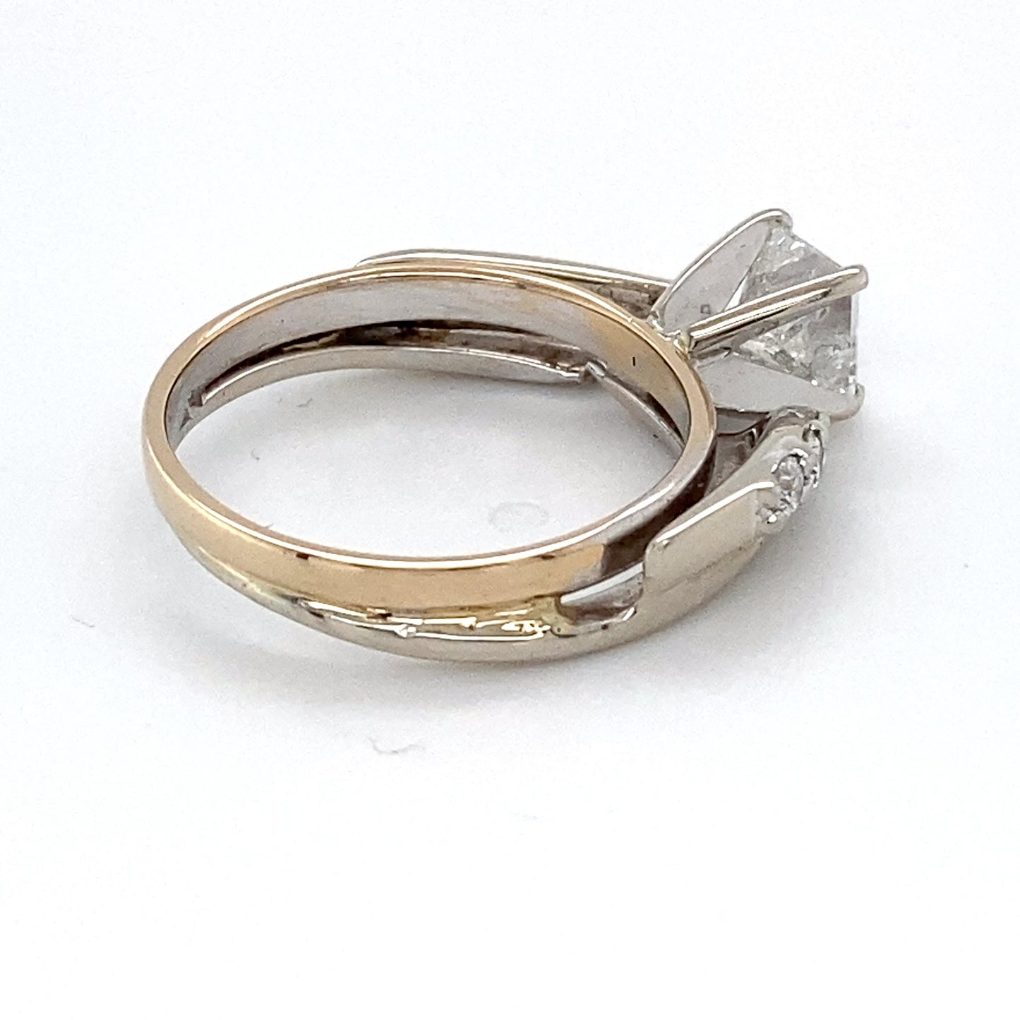 14K White Gold Diamond Ring; 1.05CTW; Size 6.5; 4.3g