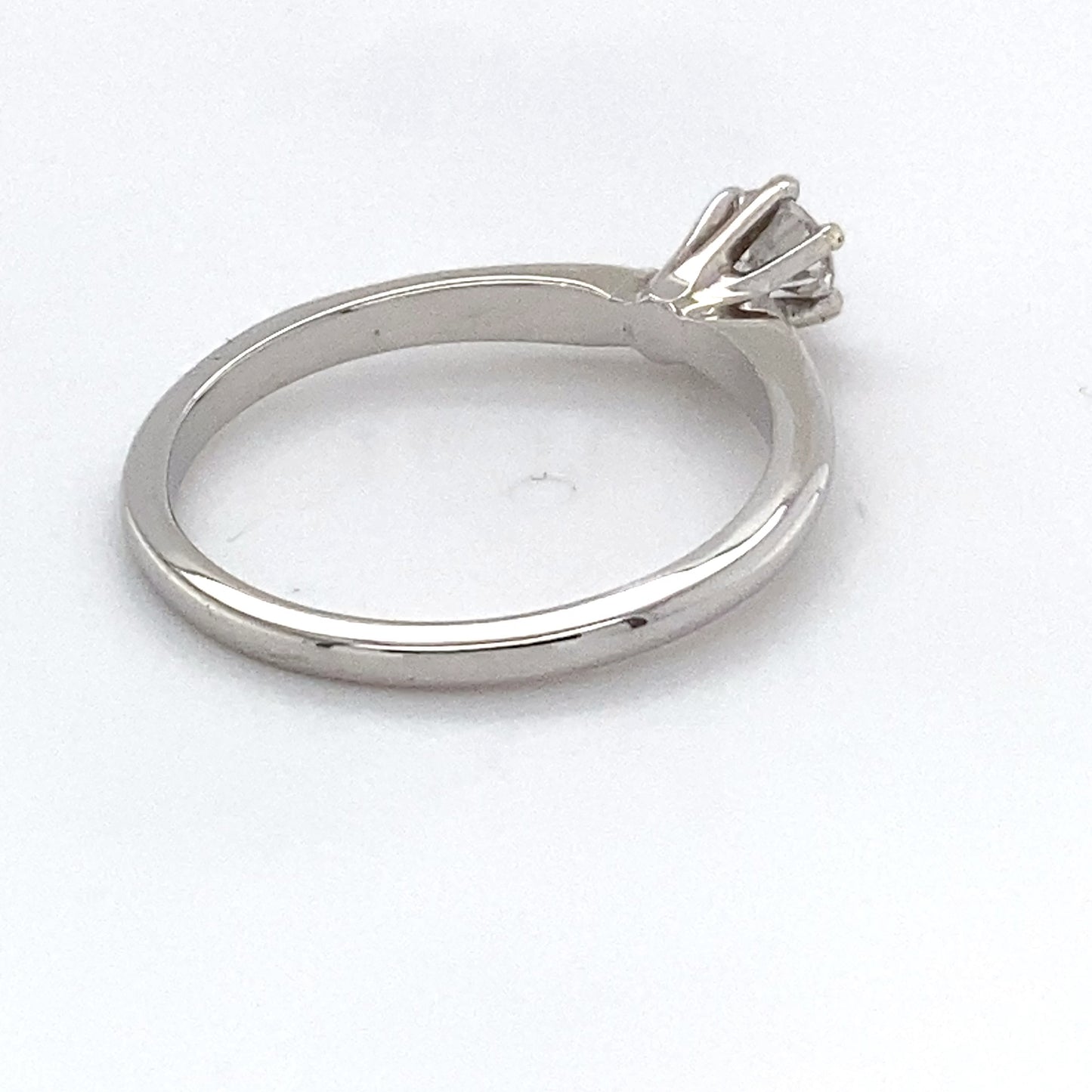 14K White Gold Diamond Solitaire Ring; 0.28CTW; Size 6.5; 1.4DWT