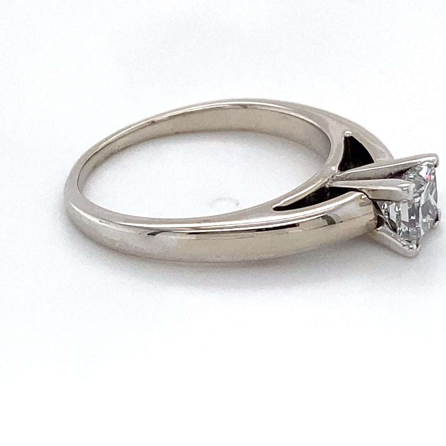 14K White Gold Diamond Solitaire Ring; 0.62CTW; Size 7.25; 4.2g