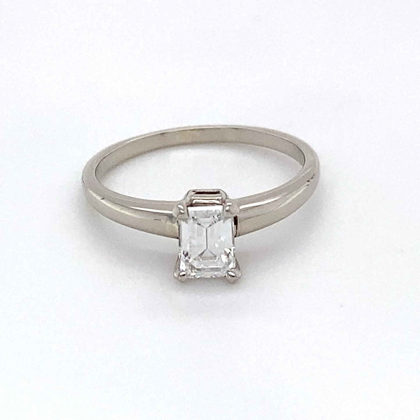 14K White Gold Diamond Ring; 0.55CTW; Size 4.5; 1.7g