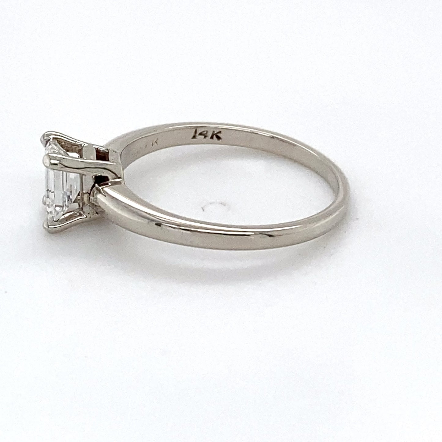 14K White Gold Diamond Ring; 0.55CTW; Size 4.5; 1.7g