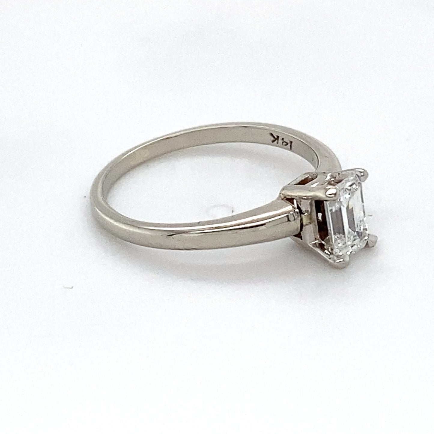 14K White Gold Diamond Ring; 0.55CTW; Size 4.5; 1.7g