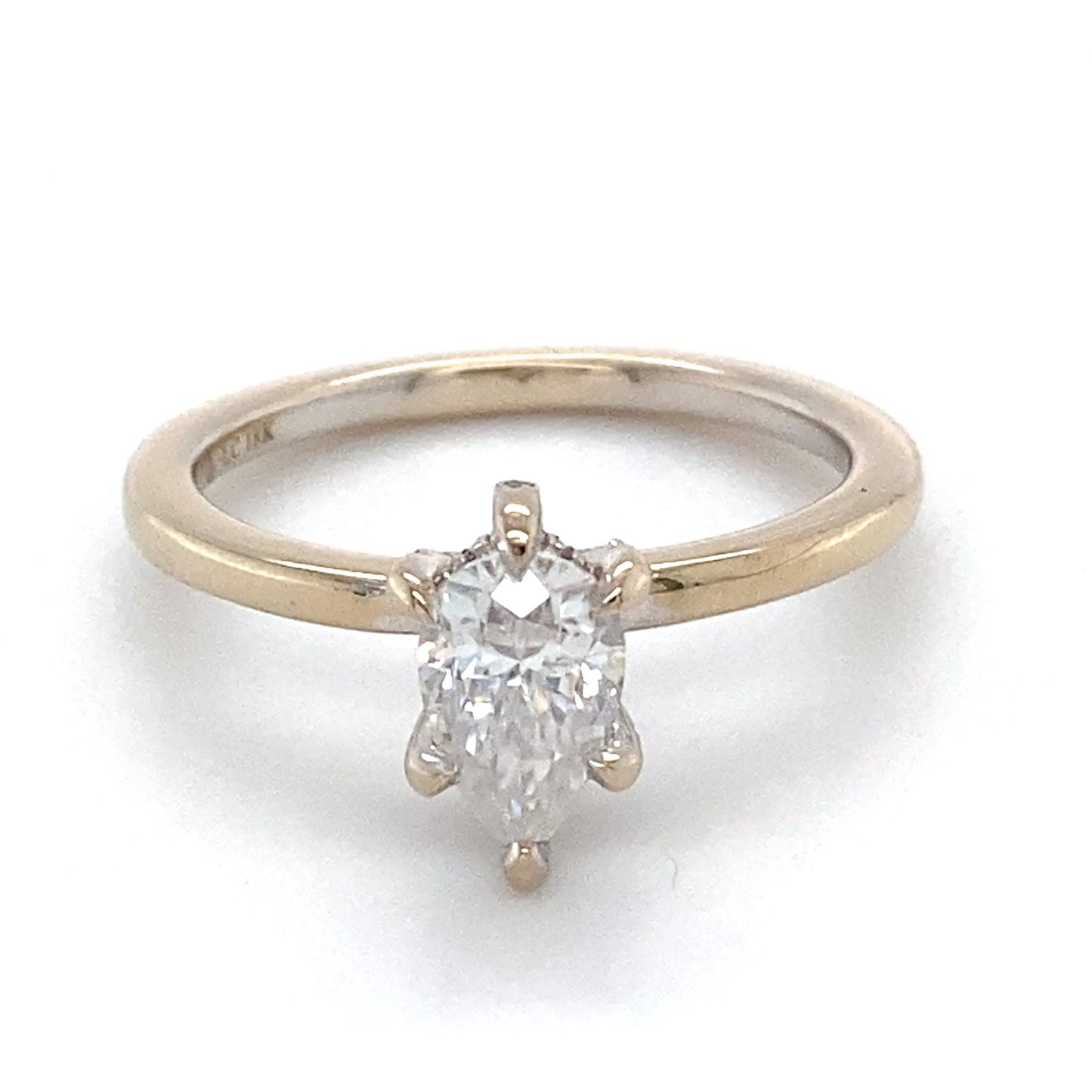 18K White Gold Diamond Engagement Ring; 1.00CTW; Size 7.5; 3.9g