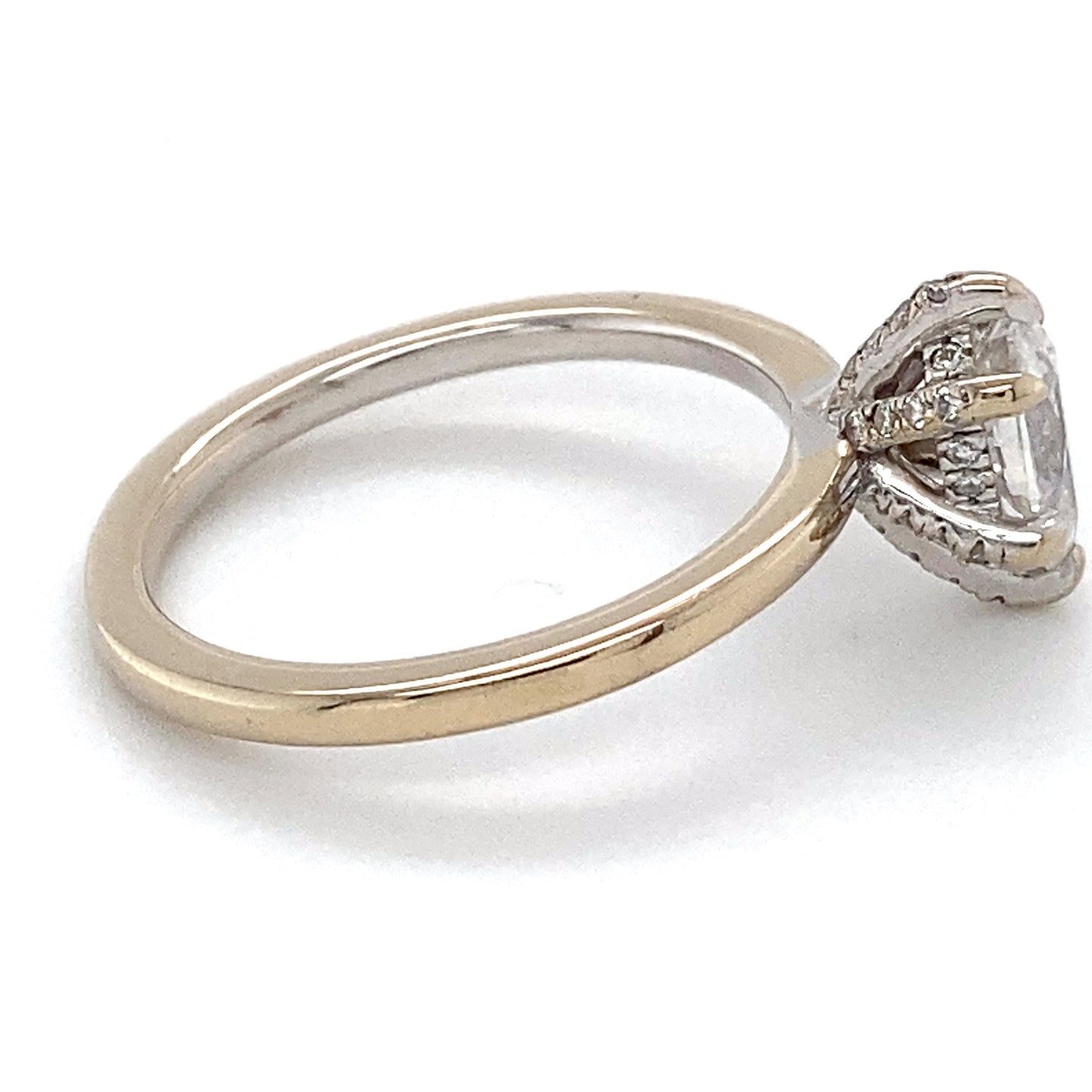 18K White Gold Diamond Engagement Ring; 1.00CTW; Size 7.5; 3.9g