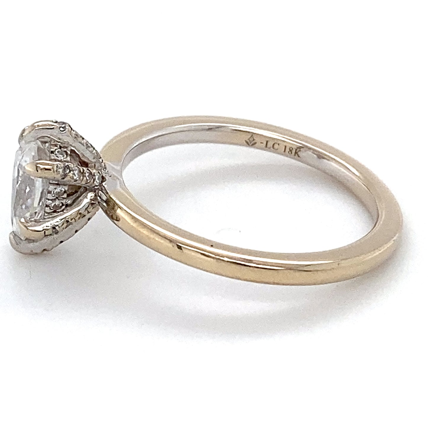18K White Gold Diamond Engagement Ring; 1.00CTW; Size 7.5; 3.9g