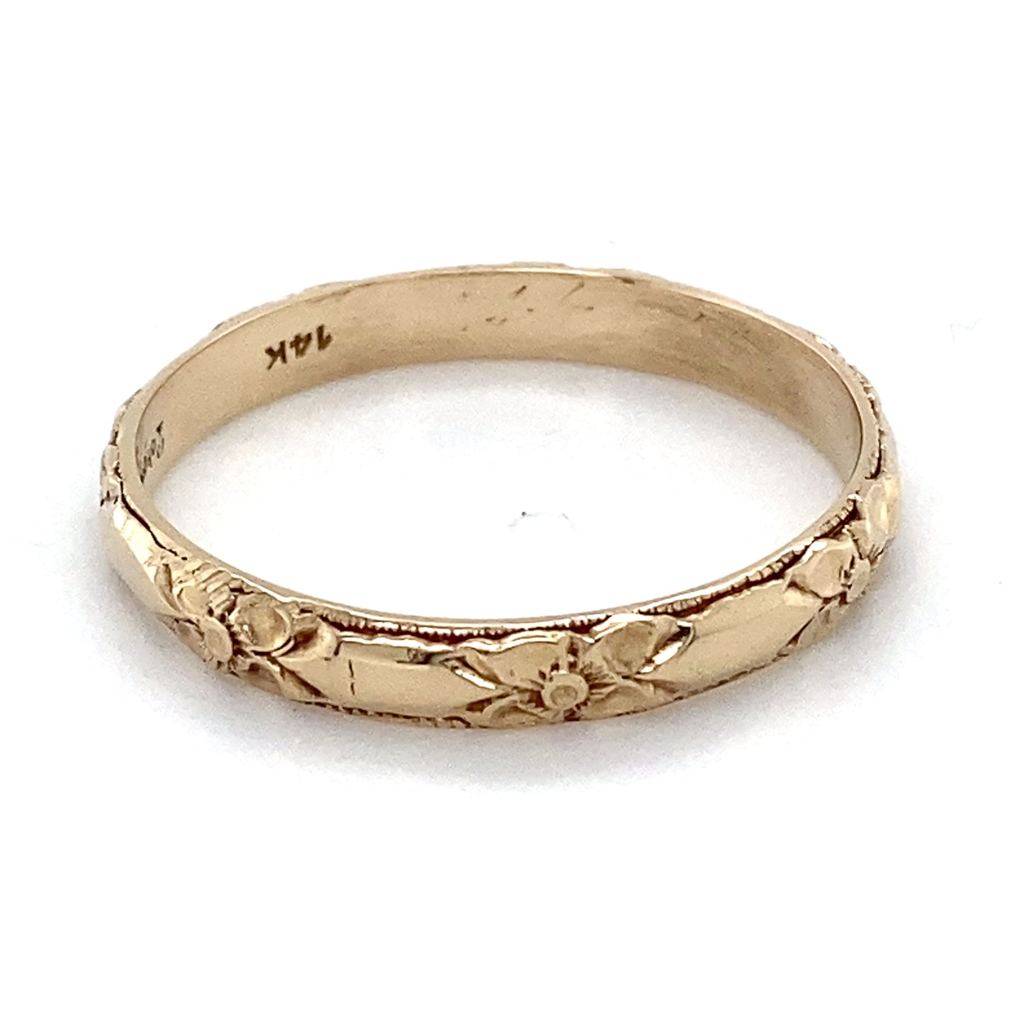 14K Yellow Gold Ring; Size 11.5; 1.9DWT; 3.0g