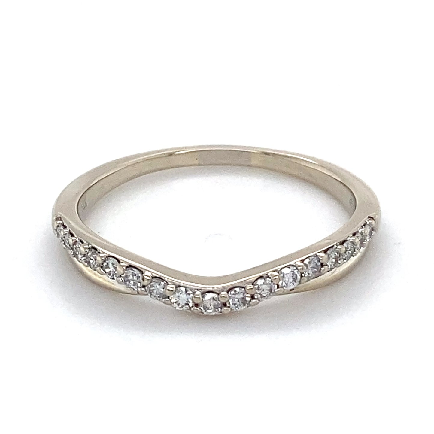 14K White Gold Diamond Ring; 0.51CTW; Size 8.5; 2.5g