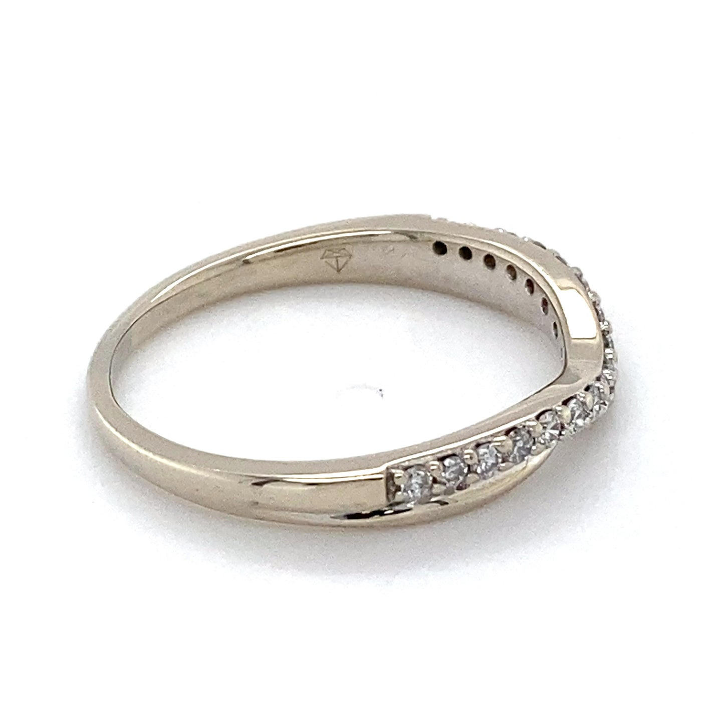 14K White Gold Diamond Ring; 0.51CTW; Size 8.5; 2.5g