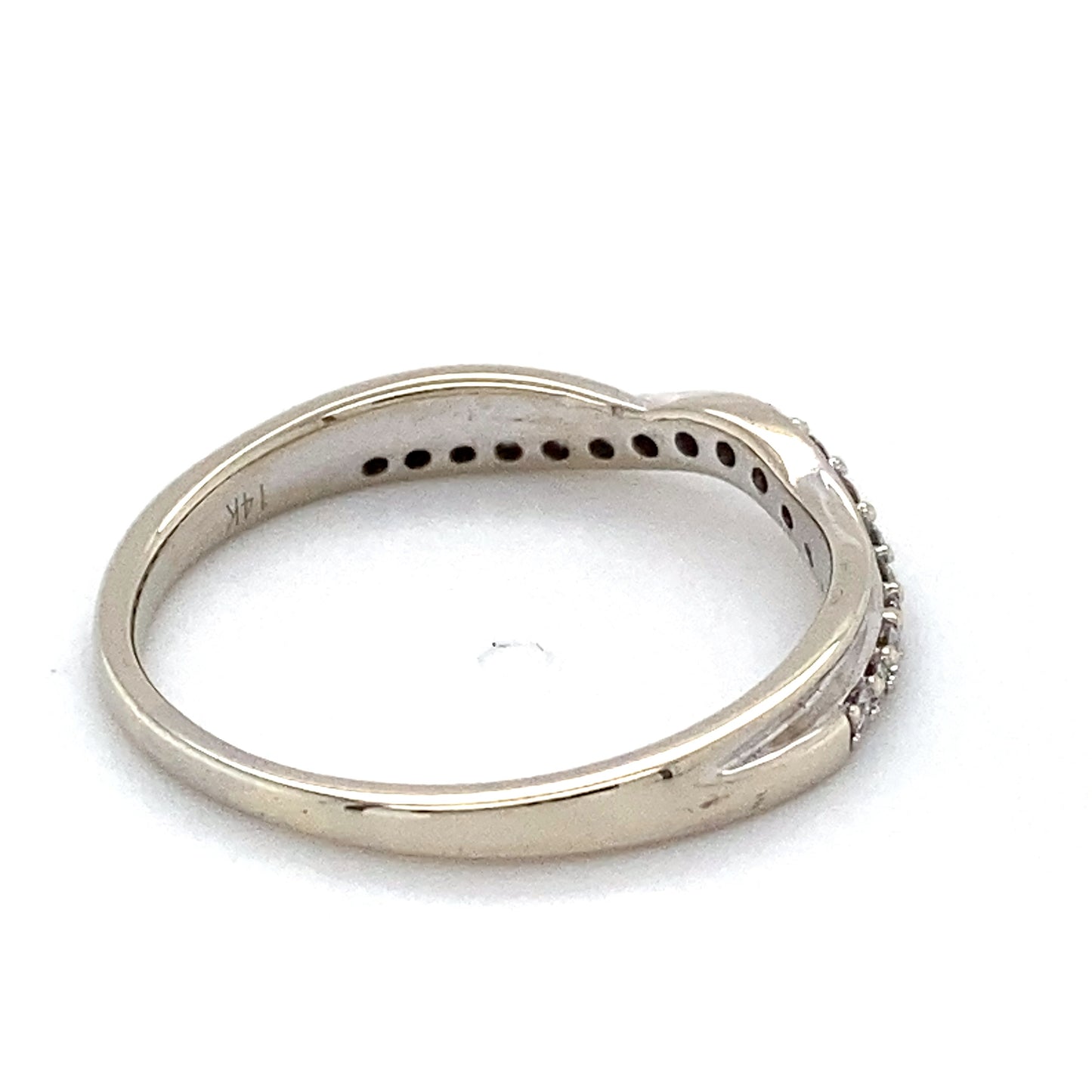 14K White Gold Diamond Ring; 0.51CTW; Size 8.5; 2.5g