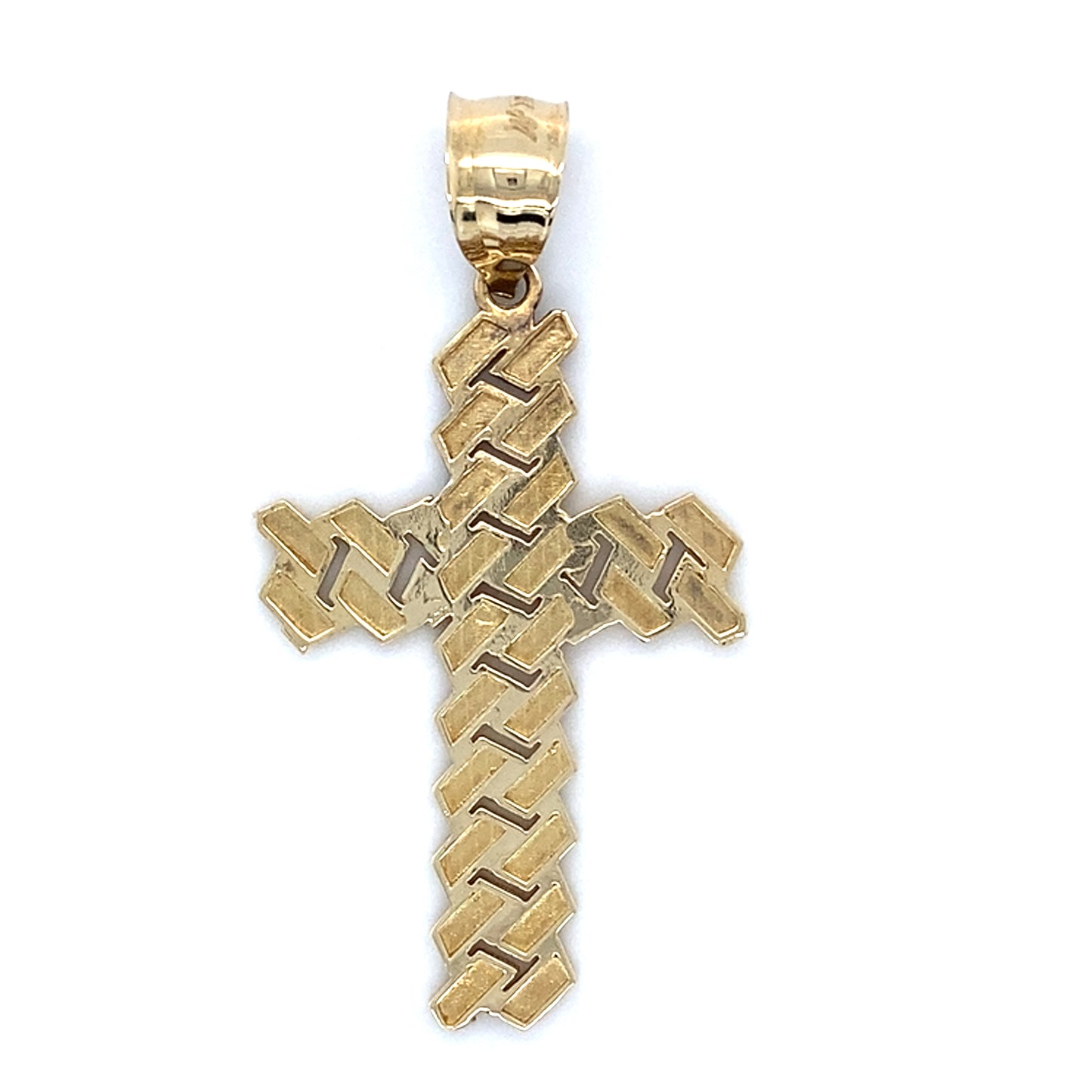 14K Yellow Gold Cross Pendant; 2.6DWT; 4.0g