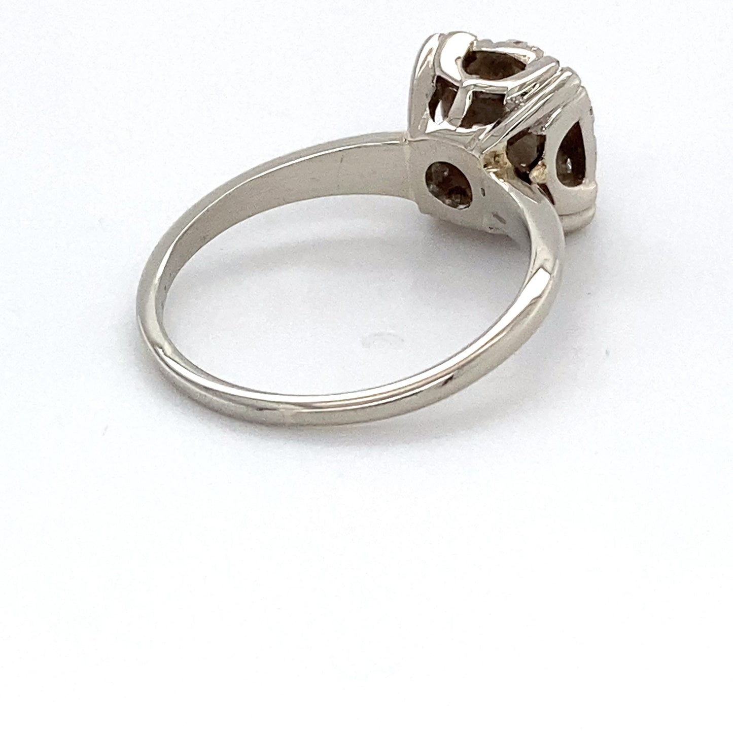 14K White Gold Diamond Ring; 0.30CTW; Size 7.5; 4.0g