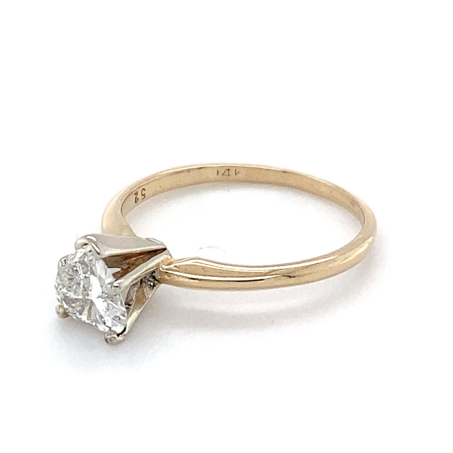 14K Yellow Gold Diamond Ring; 0.55CTW; Size 5; 1.6g