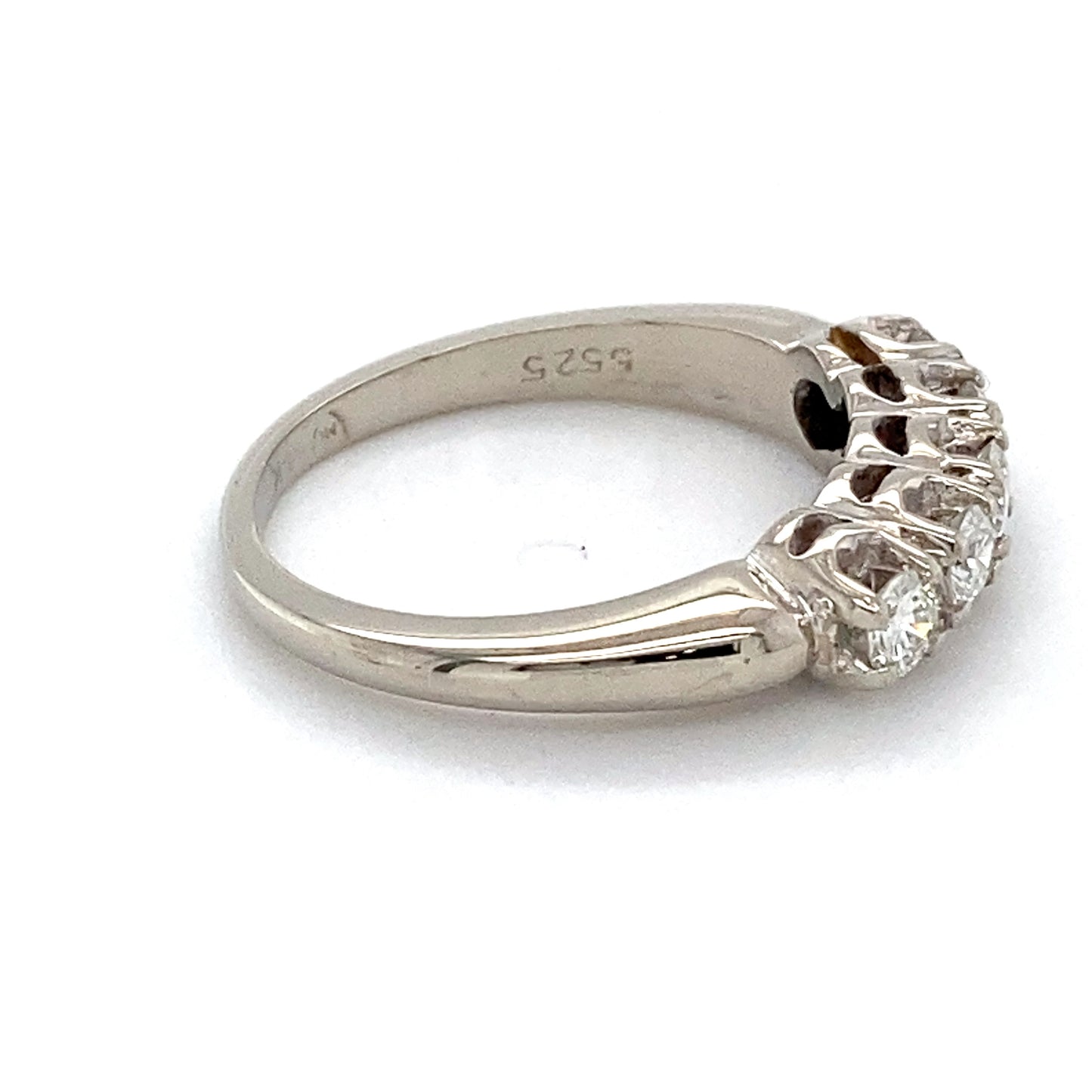 14K White Gold Diamond Ring; 0.50CTW; Size 6; 3.3g