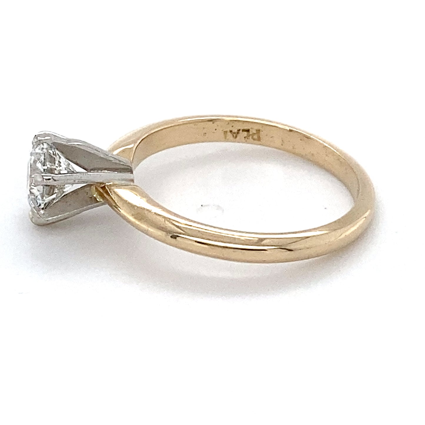 14K Yellow Gold Diamond Solitaire Ring; 0.73CTW; Size:6; 3.1g