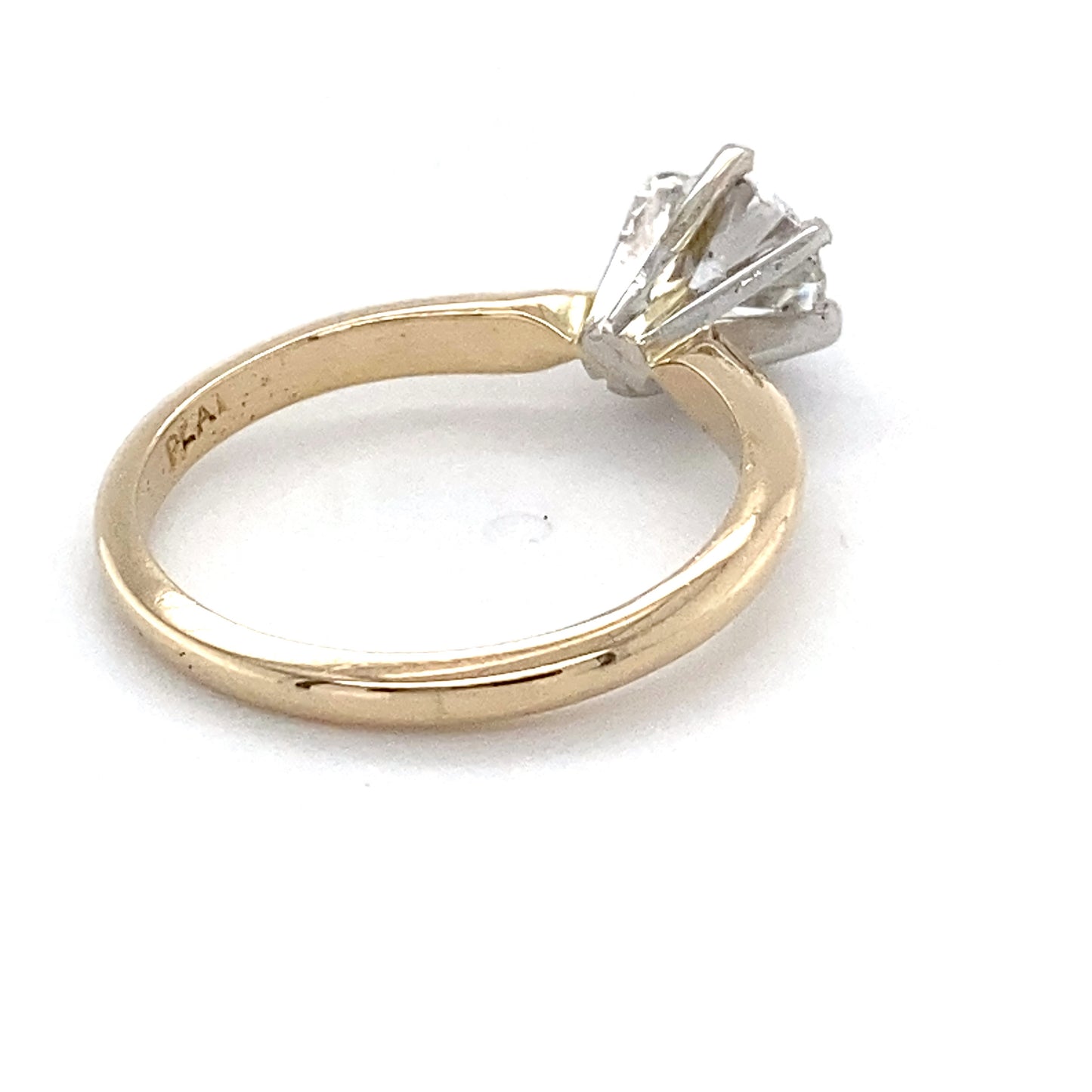 14K Yellow Gold Diamond Solitaire Ring; 0.73CTW; Size:6; 3.1g