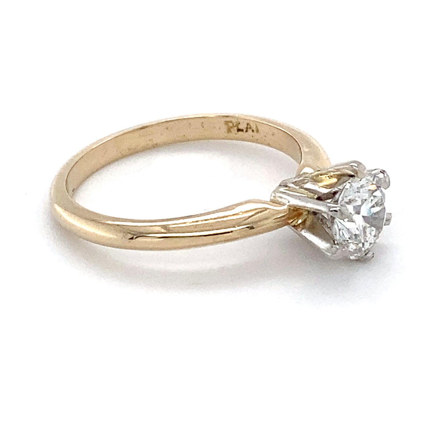 14K Yellow Gold Diamond Solitaire Ring; 0.73CTW; Size:6; 3.1g