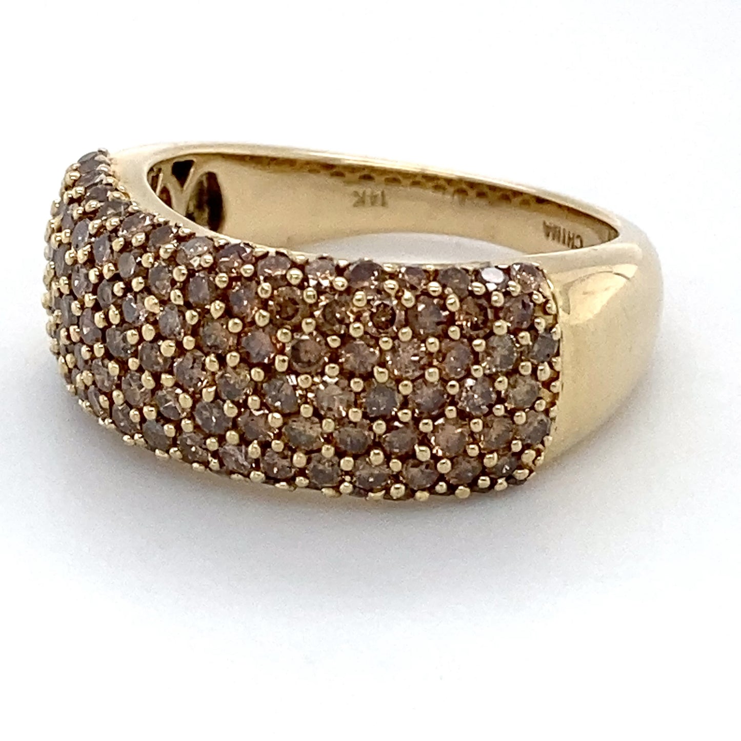 14K Yellow Gold Diamond Ring; 1.00CTW; Size:9; 9.1g