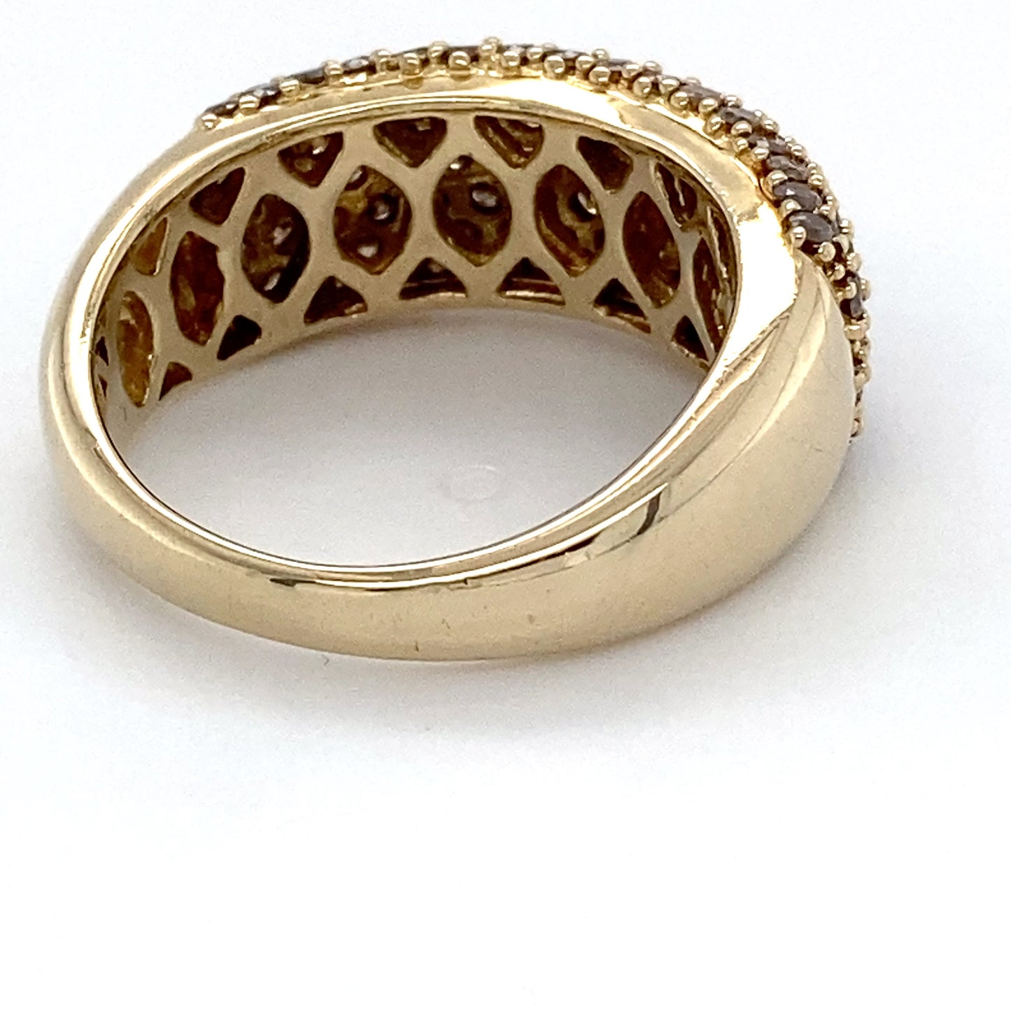 14K Yellow Gold Diamond Ring; 1.00CTW; Size:9; 9.1g