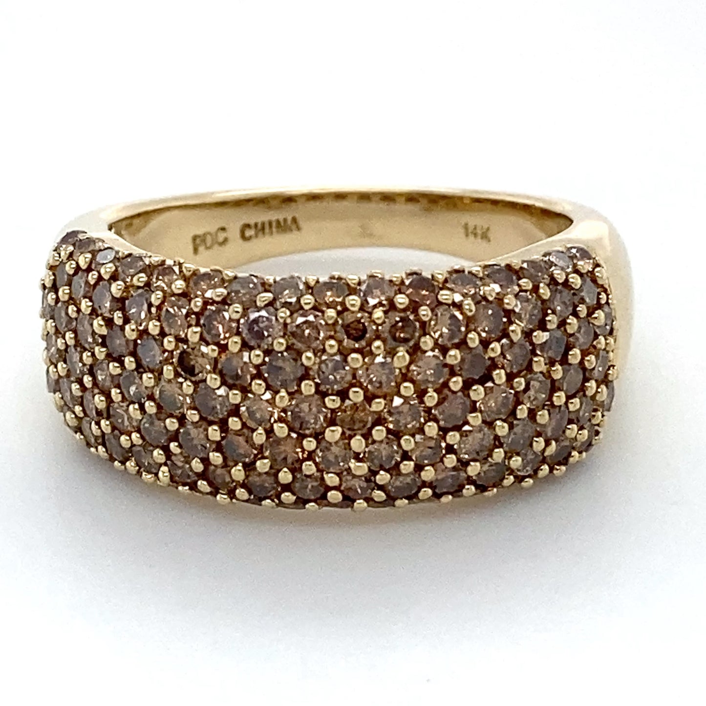 14K Yellow Gold Diamond Ring; 1.00CTW; Size:9; 9.1g