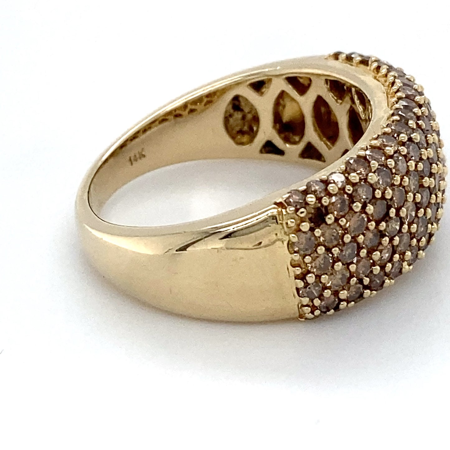 14K Yellow Gold Diamond Ring; 1.00CTW; Size:9; 9.1g