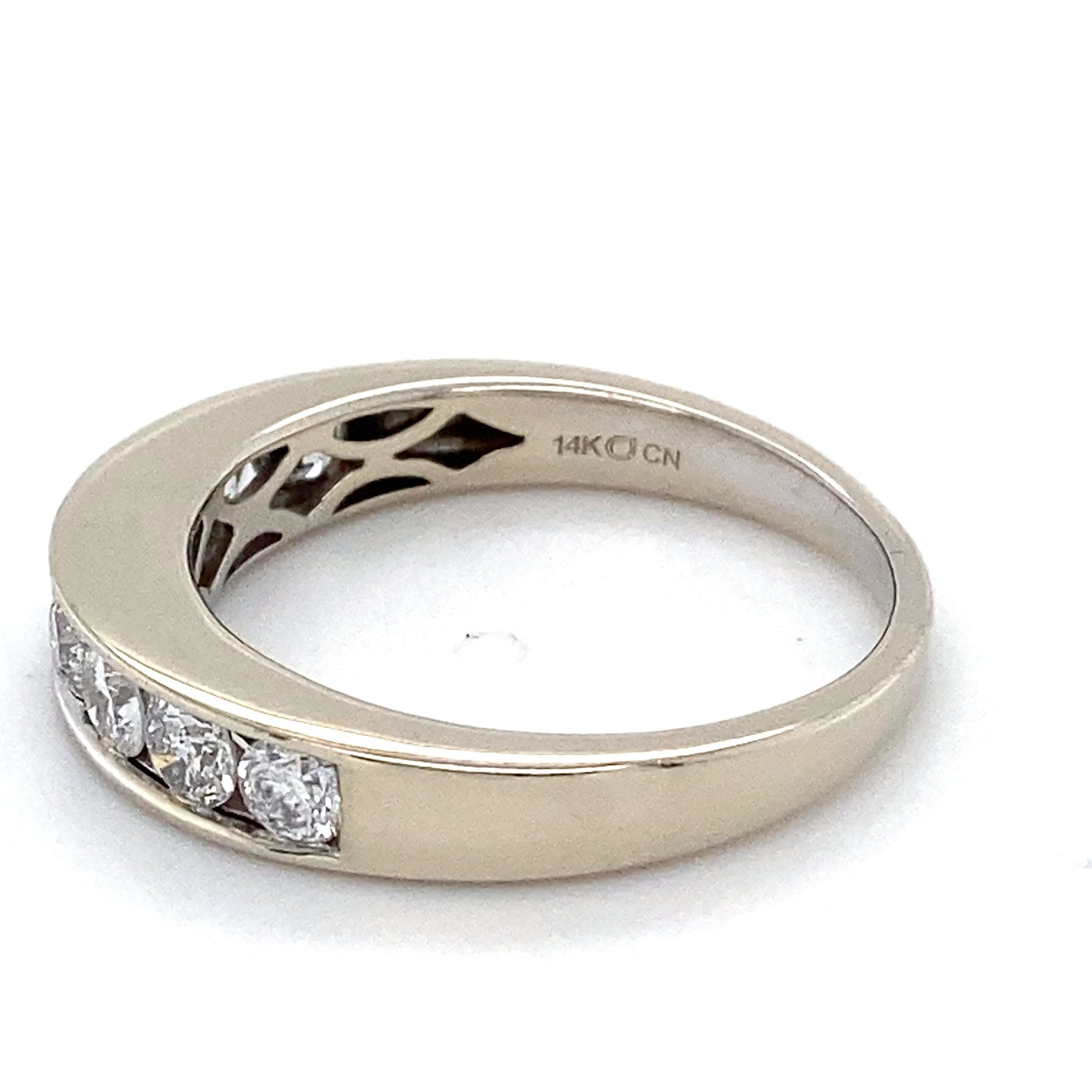 14K White Gold Diamond Ring; 1.00CTW; Size 8; 4.1g