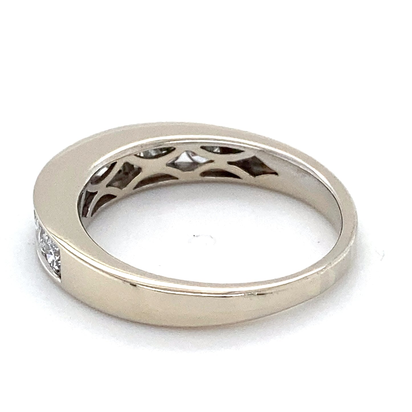 14K White Gold Diamond Ring; 1.00CTW; Size 8; 4.1g