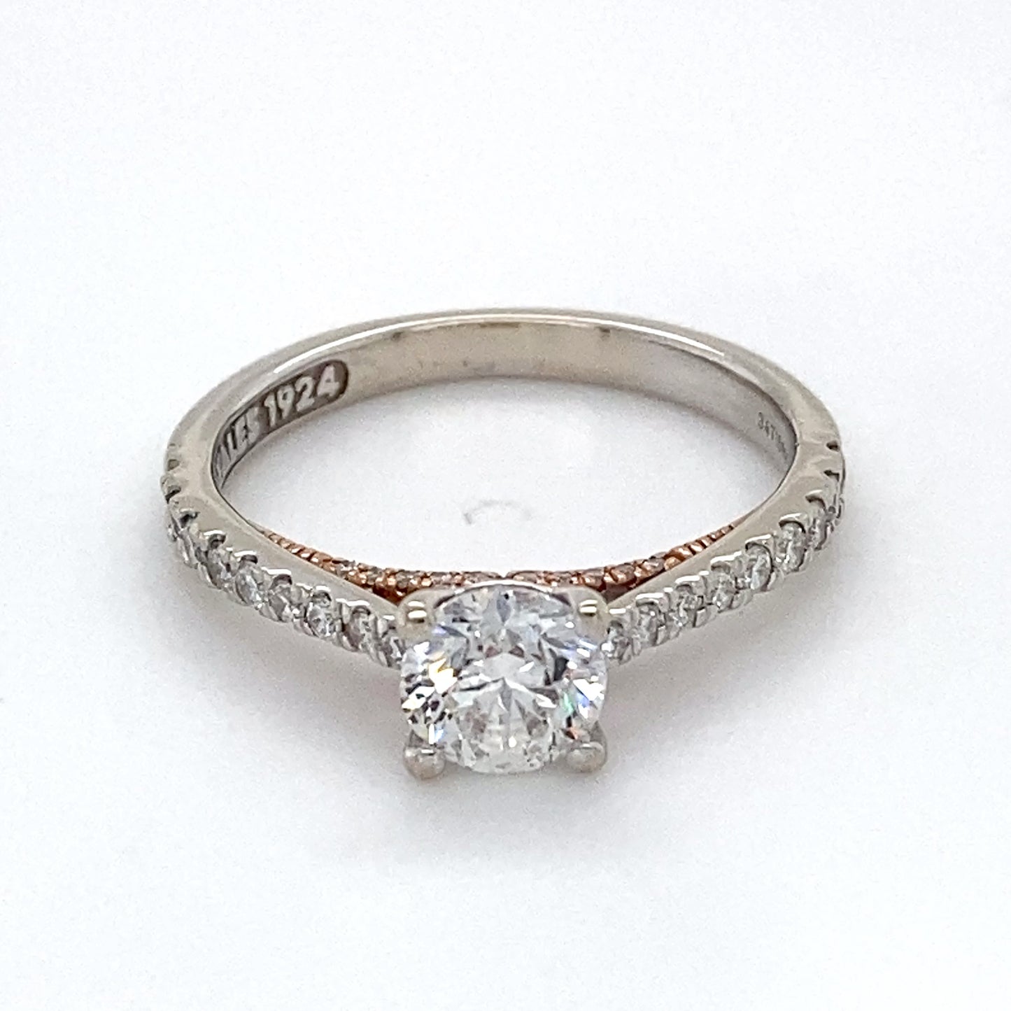 14K White Gold Diamond Ring; 1.08CTW; Size 6; 2.6g