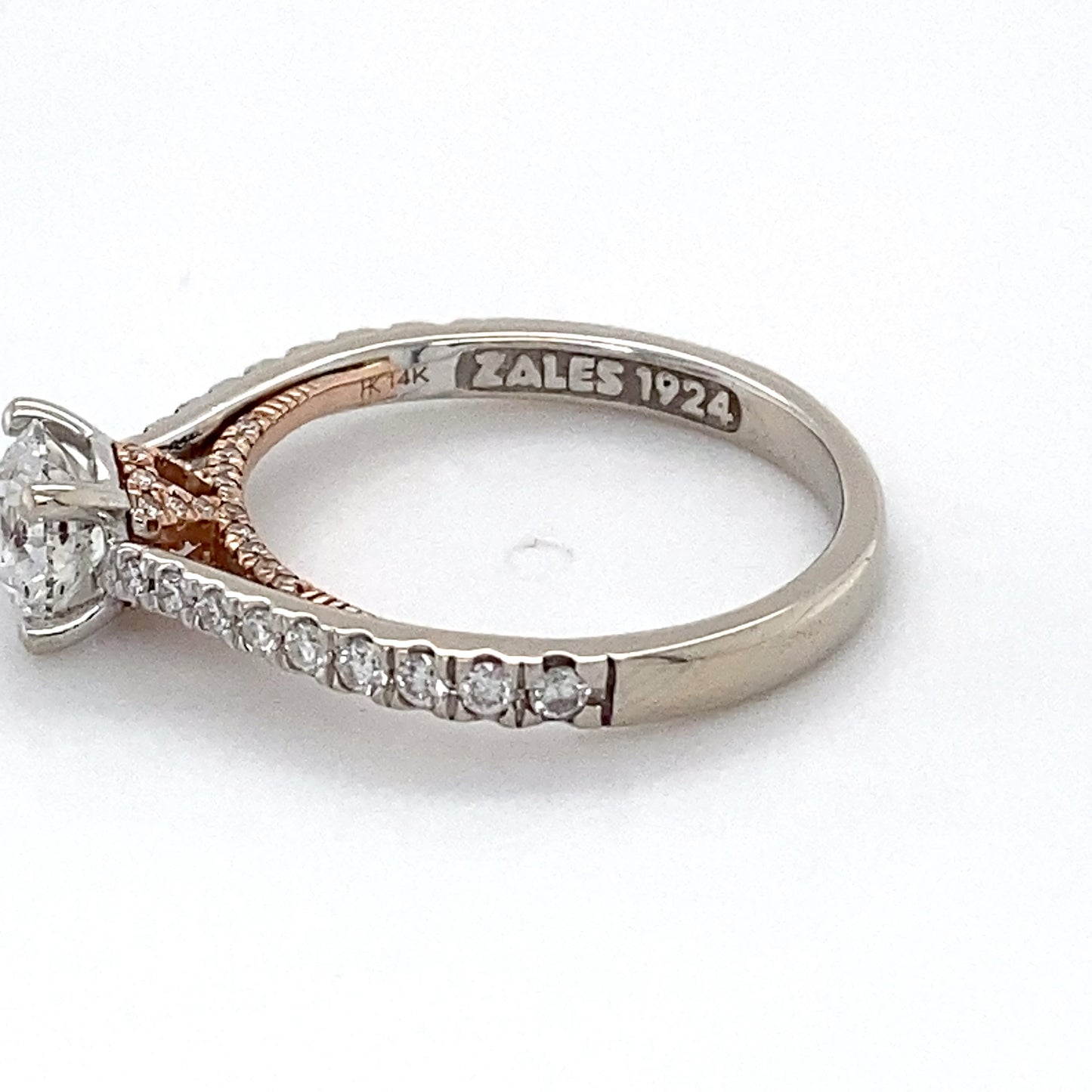 14K White Gold Diamond Ring; 1.08CTW; Size 6; 2.6g