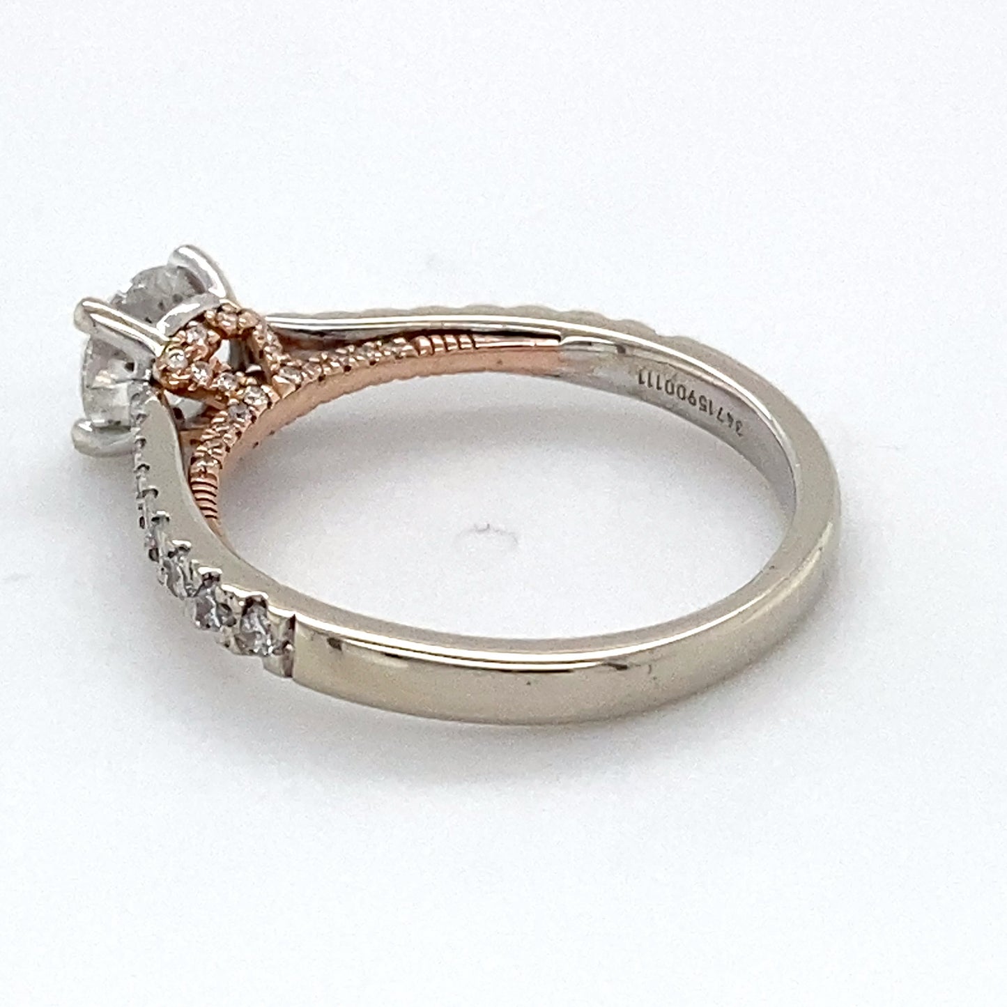 14K White Gold Diamond Ring; 1.08CTW; Size 6; 2.6g