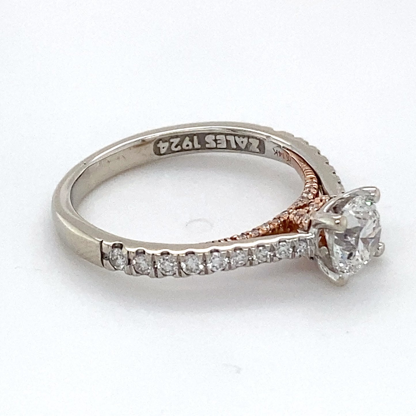 14K White Gold Diamond Ring; 1.08CTW; Size 6; 2.6g