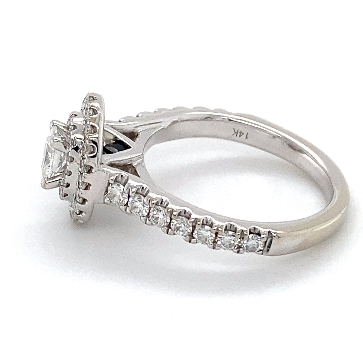 14K White Gold Diamond Ring; Vera Wang; 0.65CTW; Size 5