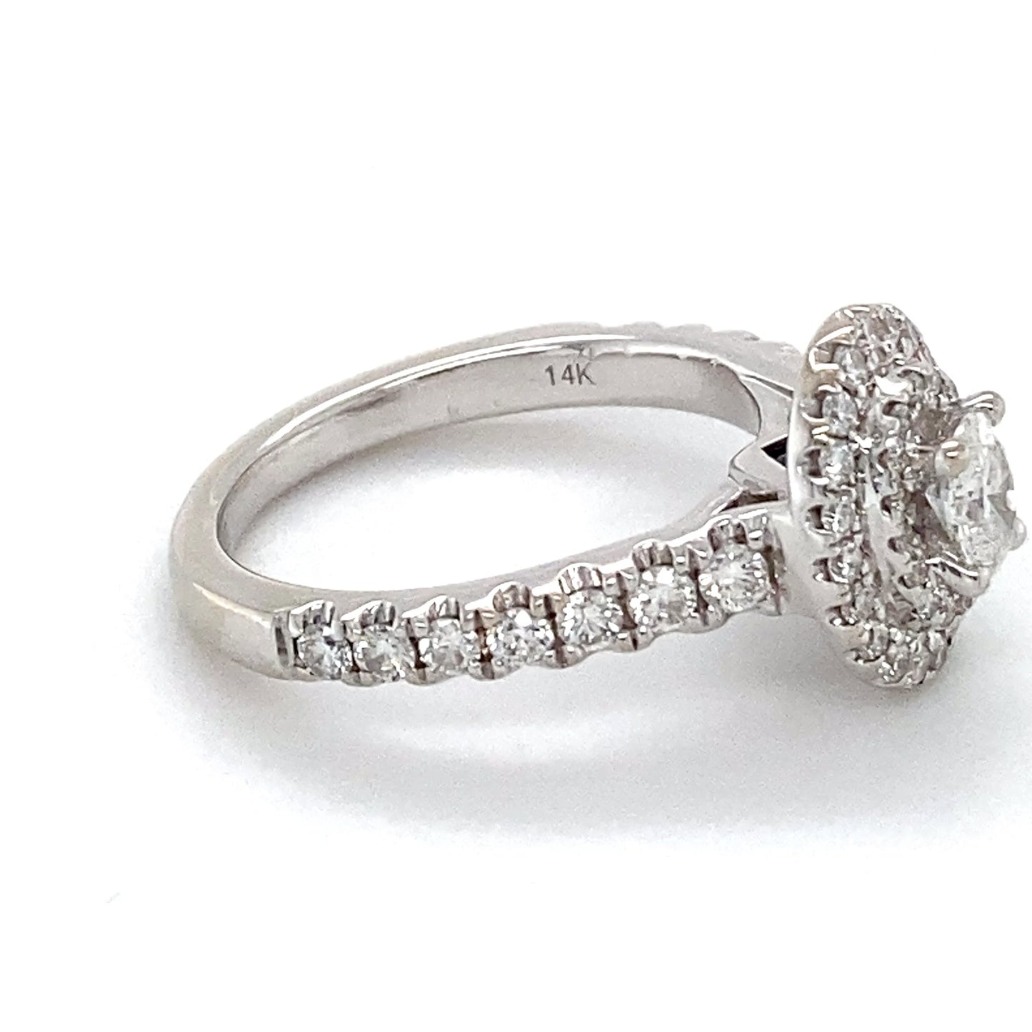 14K White Gold Diamond Ring; Vera Wang; 0.65CTW; Size 5