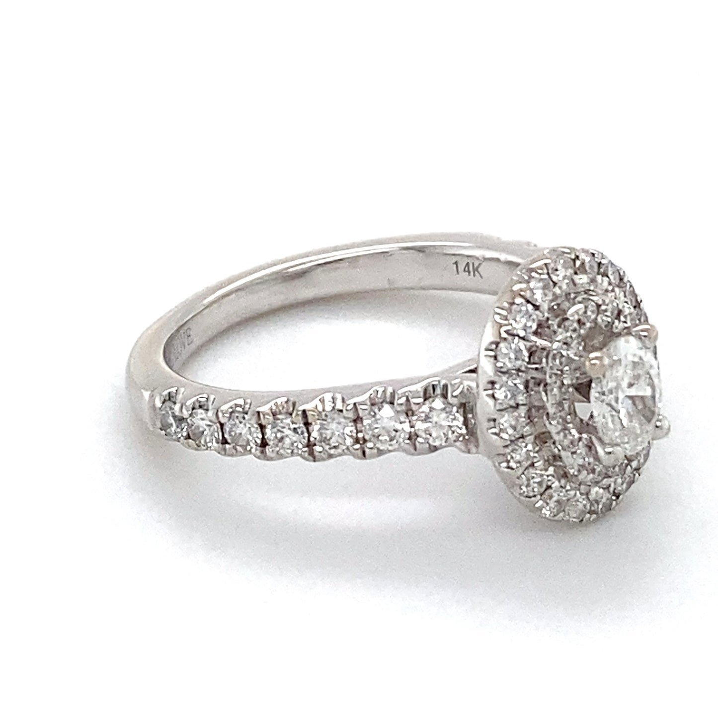 14K White Gold Diamond Ring; Vera Wang; 0.65CTW; Size 5