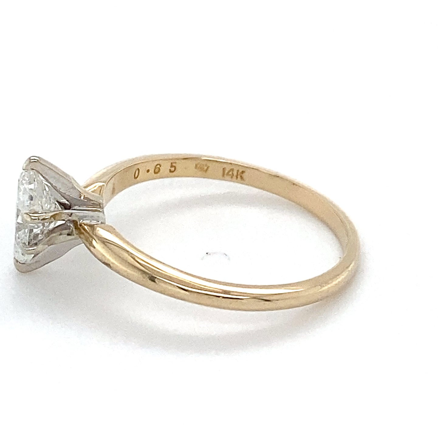 14K Yellow Gold Diamond Ring; 0.65CTW; Size: 6; 1.8g