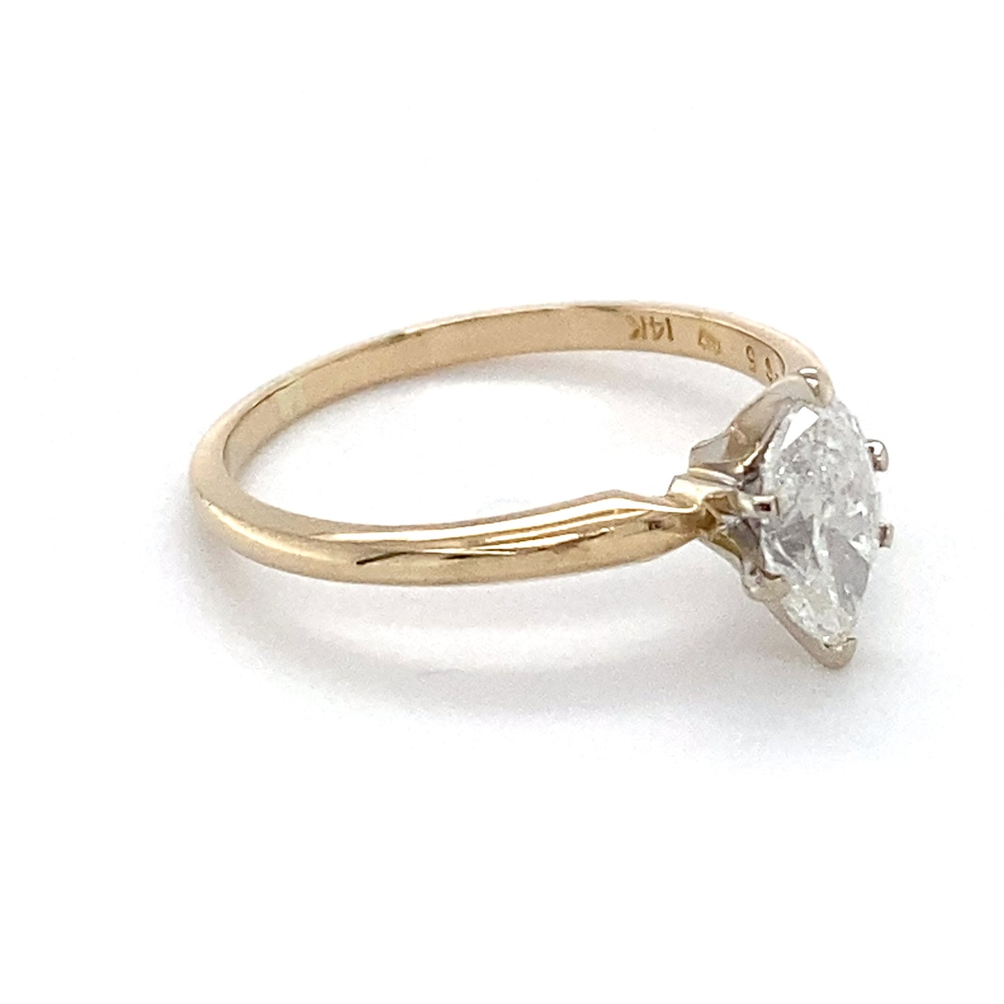 14K Yellow Gold Diamond Ring; 0.65CTW; Size: 6; 1.8g