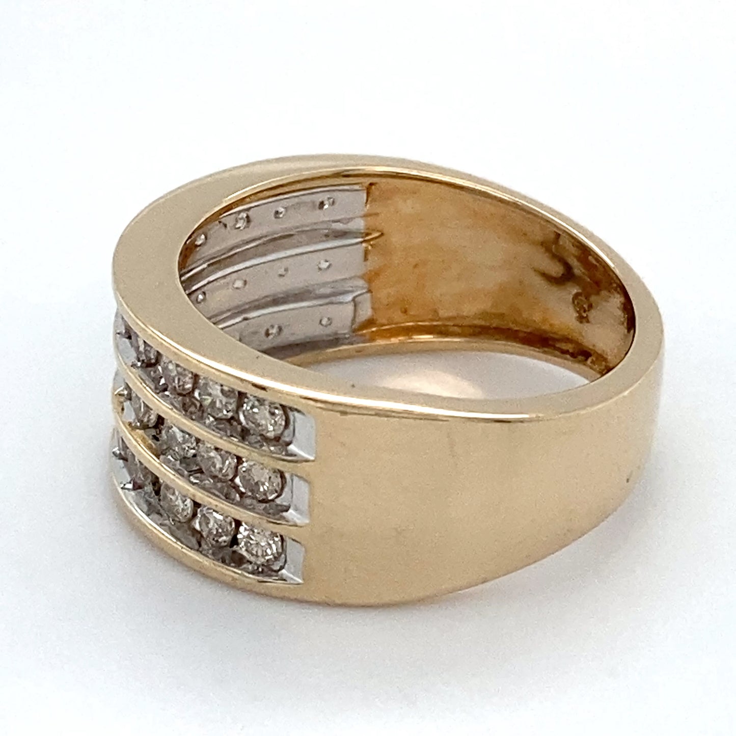 14K Yellow Gold Diamond Ring; 1.0CTW; Size: 7; 5.5g