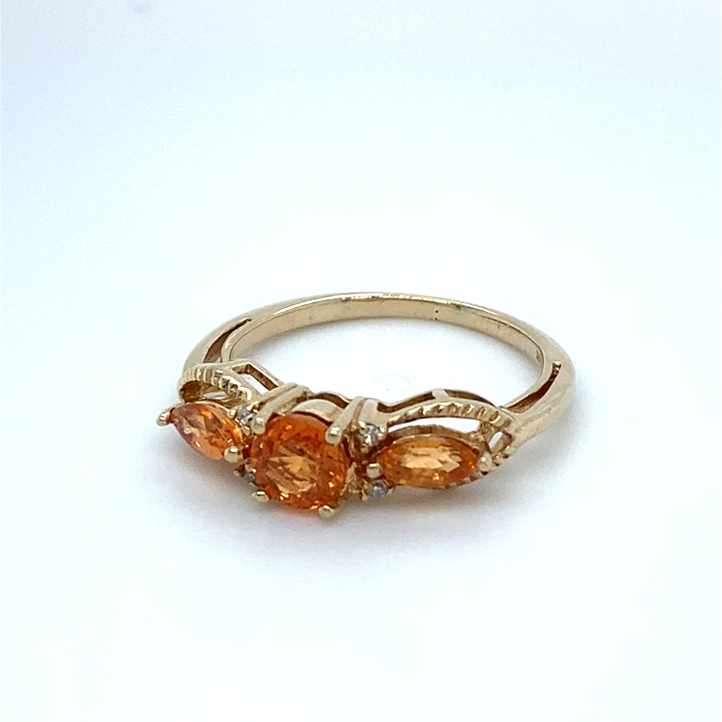 10K Yellow Gold 1.5 DWT Citrine Ring; Size 6; 2.3g